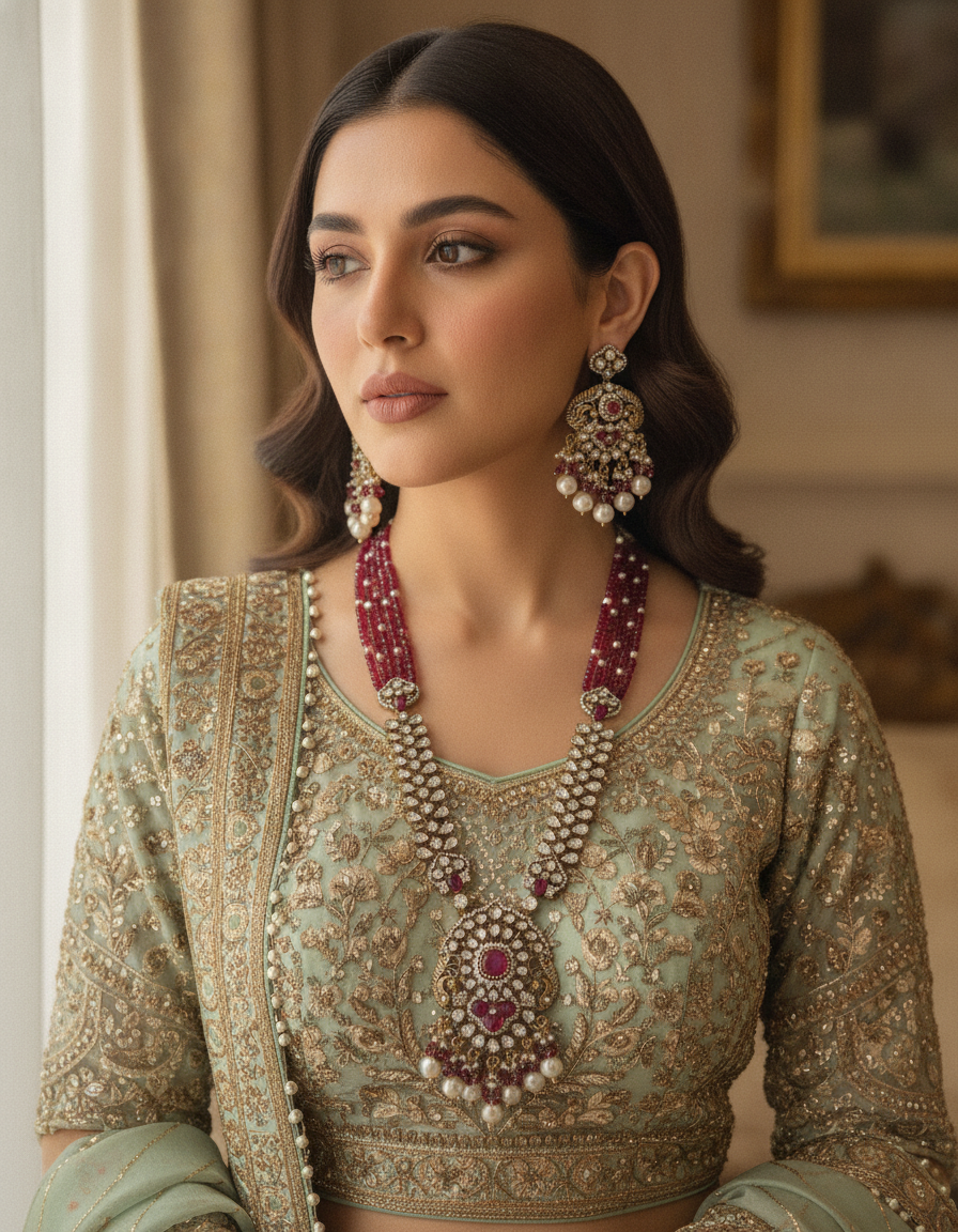 Aisha · Ruby Polki Necklace Set | Allure Jewelry by Rushi