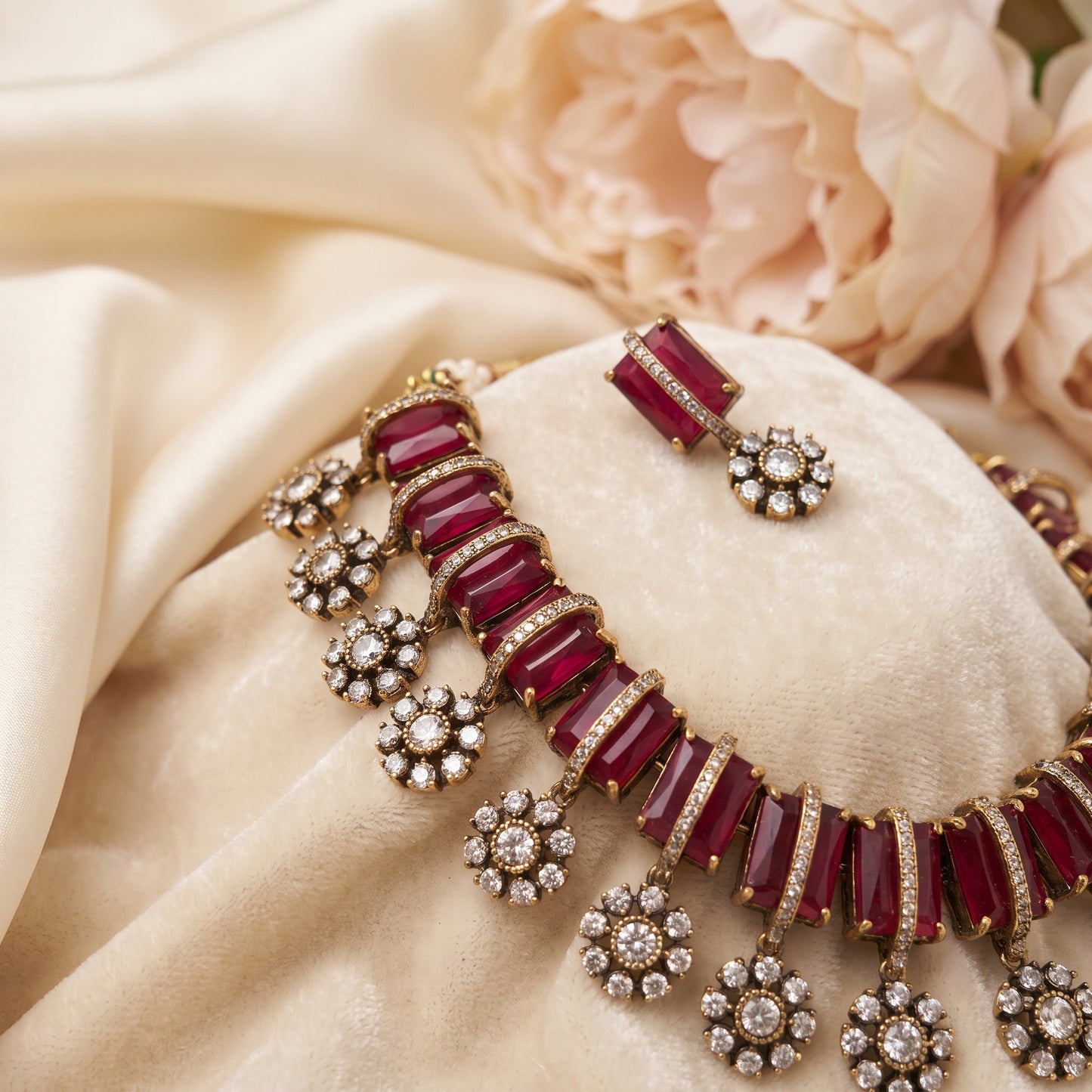 Ishita · Antique Ruby AD Set | Allure Jewelry by Rushi