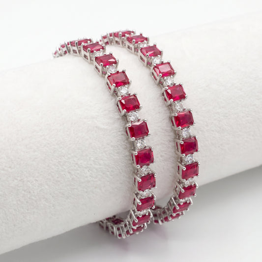 Aleena · Ruby AD Bangles — studio detail | Allure Jewelry by Rushi