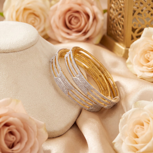 Sukhmani · Gold AD Bangles — studio detail | Allure Jewelry by Rushi