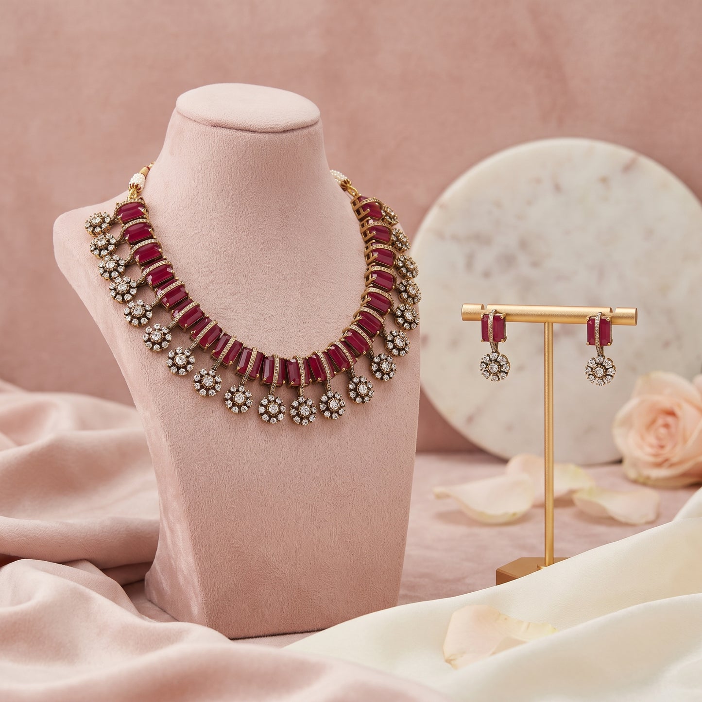 Ishita · Antique Ruby AD Set | Allure Jewelry by Rushi