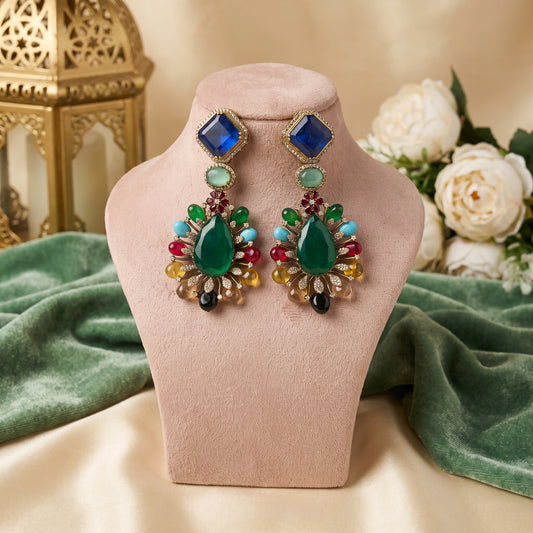 Sehar · Multi · Color AD Statement Earrings