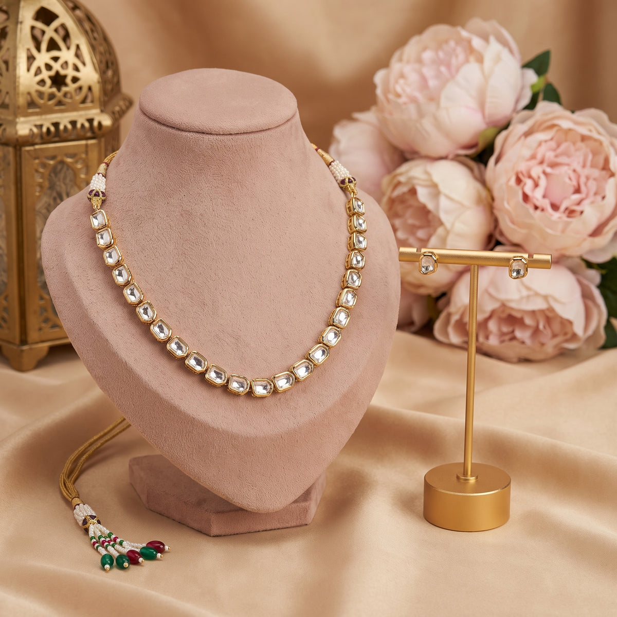 Eshe · Gold Polki Necklace Set — studio set | Allure Jewelry by Rushi