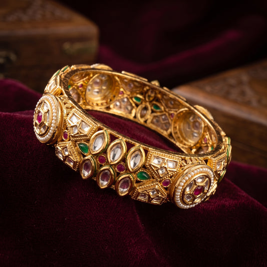 Noorleen · Gold Polki Bangle Bangles — studio set | Allure Jewelry by Rushi
